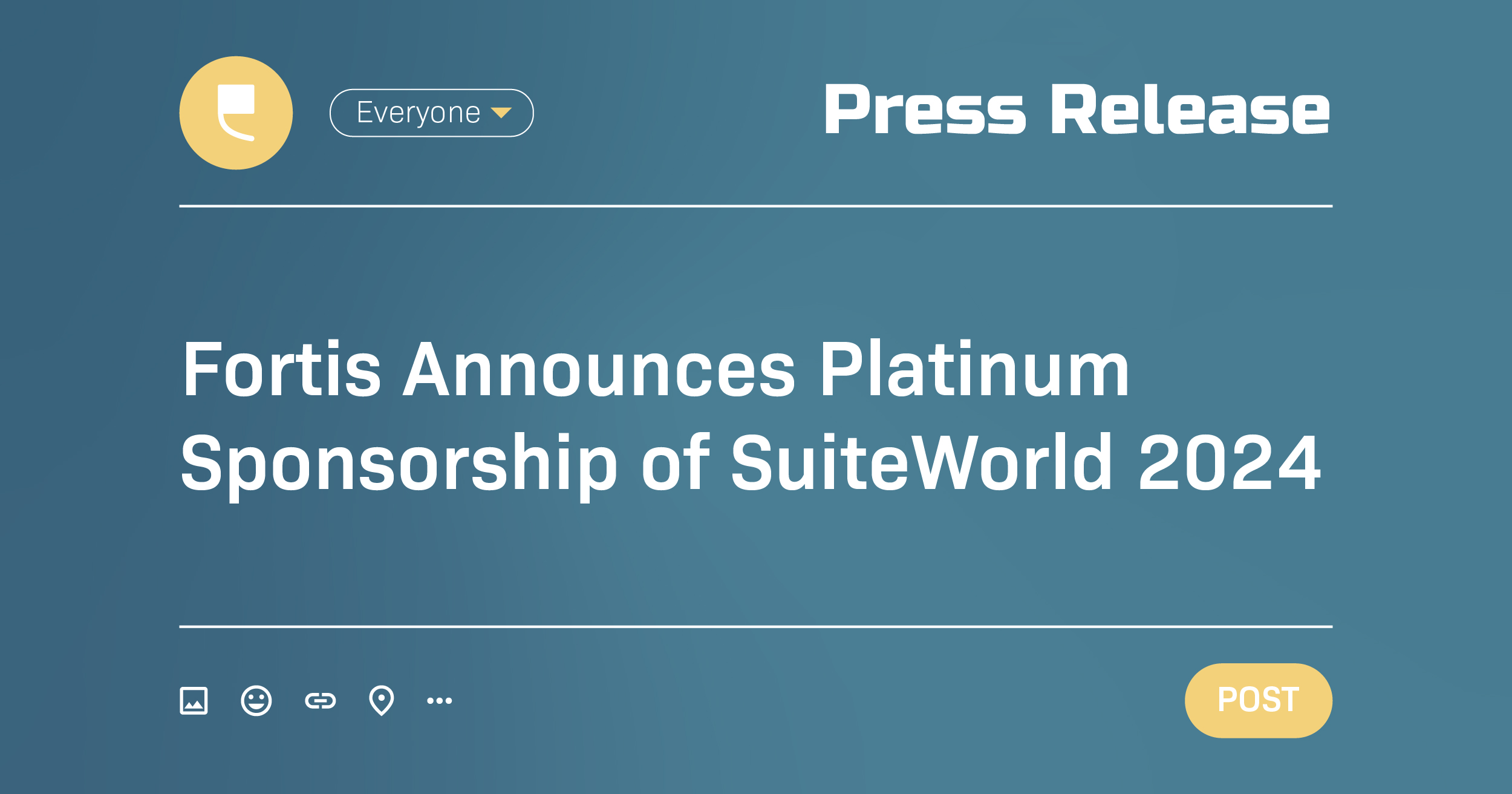 Fortis Announces Platinum Sponsorship of SuiteWorld 2024