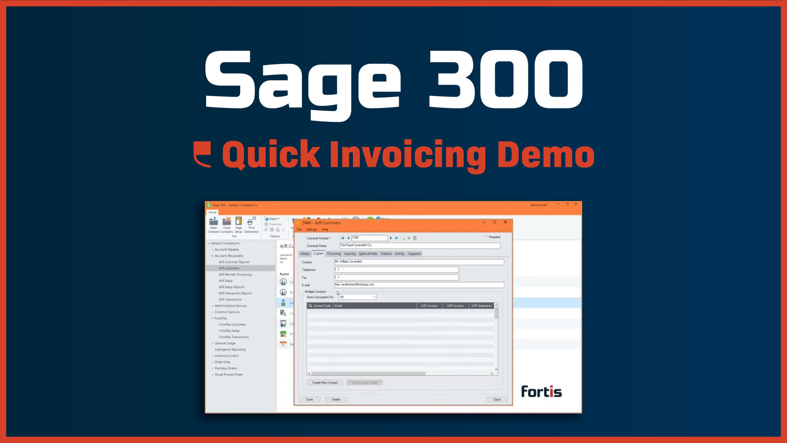 Sage 300 – Quick Invoicing