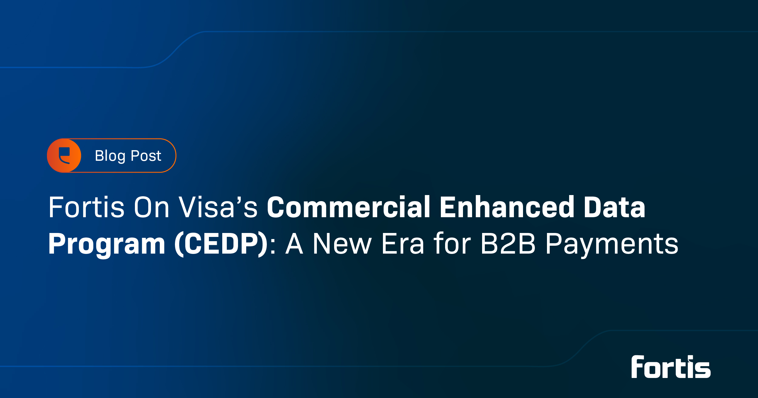Fortis on Visa’s Commercial Enhanced Data Program (CEDP): A New Era for B2B Payments